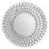 Ekosta Sundial Design Wall Mirror In Silver