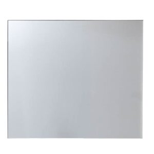 Aquila Wall Mirror In White Gloss And Smoky Silver