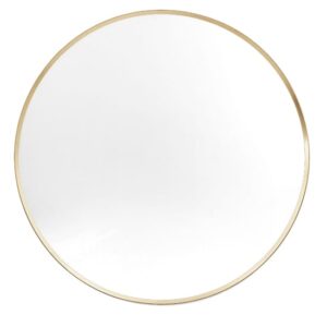 Hasselt Small Wall Mirror Round In Gold Aluminium Frame