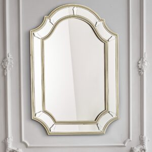 Laura Ashley Braxton Rectangle Mirror With Champagne Detail Edging