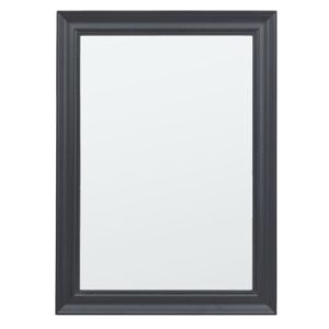 Salta Large Wall Mirror In Lead Wooden Frame
