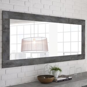 Nitro Bedroom Wall Mirror In Oxide Wooden Frame