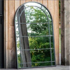 Pandas Outdoor Mirror In Black Frame